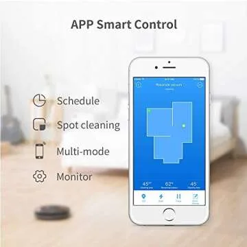 roborock E4 Mop Robot Vacuum with Route Planning, 2000Pa Suction,Optimized Edge Cleaning, Voice and APP Control, Perfect for pet Hair(Renewed)