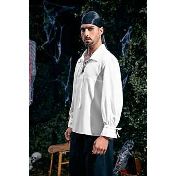 Medieval Pirate Shirt for Men - Perfect for Cosplay & More