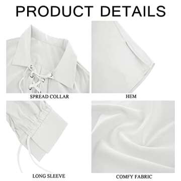 Medieval Pirate Shirt for Men - Perfect for Cosplay & More