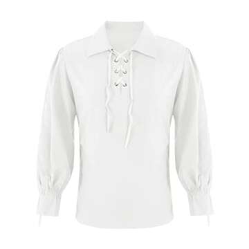 Medieval Pirate Shirt for Men - Perfect for Cosplay & More