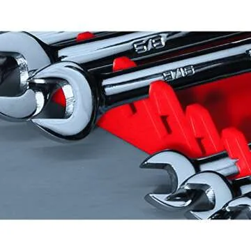 Ernst Manufacturing 5089 Wrench Gripper - Ergonomic Design, Holds 1/4" to 1 1/8" and 6 to 20 mm Wrenches, Portable 15 Tool Capacity, Black