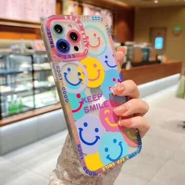 Cute Smile Face Phone Case for iPhone 13 Pro Max - Trendy