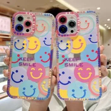 Cute Smile Face Phone Case for iPhone 13 Pro Max - Trendy