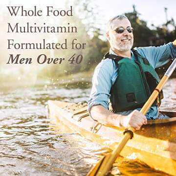 Garden of Life Organics Whole Food Multivitamin for Men 40+ 120 Tablets, Vegan Mens Multi for Health & Well-Being Certified Organic Whole Food Vitamins & Minerals for Men Over 40 Mens Vitamins