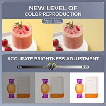 RALENO Photo Studio Light Box | 24"X24" | Adjustable Lighting