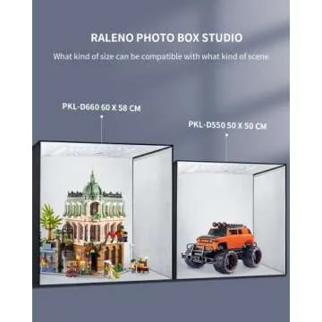 RALENO Photo Studio Light Box | 24"X24" | Adjustable Lighting
