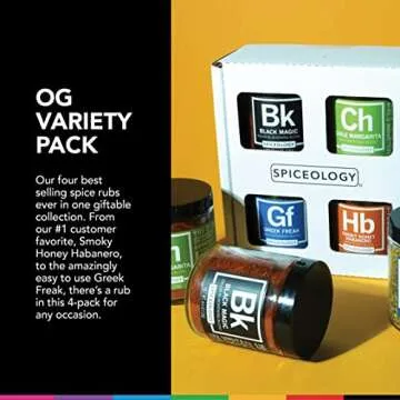 Spiceology 4-Pack Signature Series Seasonings for Gifting