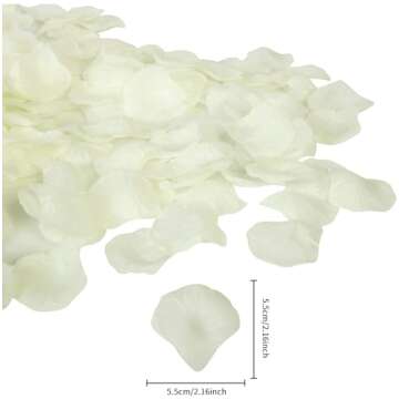 Ouddy Decor 3000 Pcs Rose Petals Artificial Flowers for Valentine's Day Wedding Decor Romantic Night...