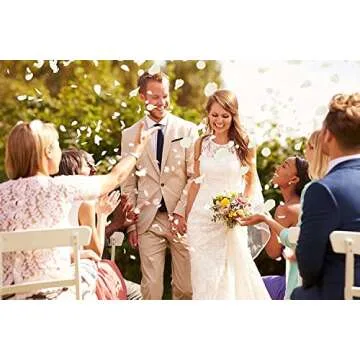 Ouddy Decor 3000 Pcs Rose Petals Artificial Flowers for Valentine's Day Wedding Decor Romantic Night Bridal Party Home Decorations, Ivory ﻿