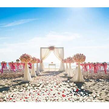 Ouddy Decor 3000 Pcs Rose Petals Artificial Flowers for Valentine's Day Wedding Decor Romantic Night Bridal Party Home Decorations, Ivory ﻿