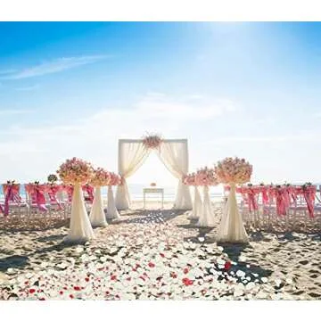Ouddy Decor 3000 Pcs Rose Petals Artificial Flowers for Valentine's Day Wedding Decor Romantic Night Bridal Party Home Decorations, Ivory ﻿