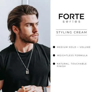 Forte Series Hair Styling Cream for Men, 3 oz, Medium Hold