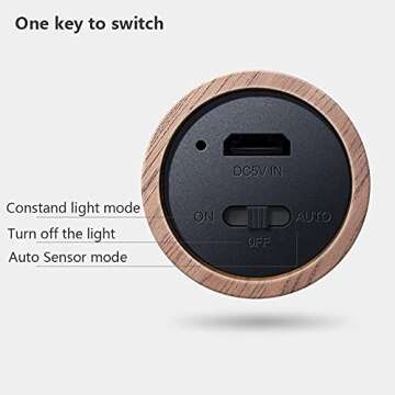 Chilvane Night Light Motion Sensor Light Indoor Led Magnetic Auto Portable No Plug Lamp USB Charge for Wall Hallway Wardrobe Table Stairwell Cabinet Bedroom Kitchen etc