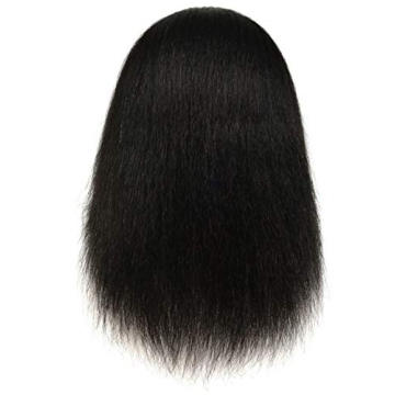 FUTAI 100% Human Hair Mannequin Head for Hair Practice