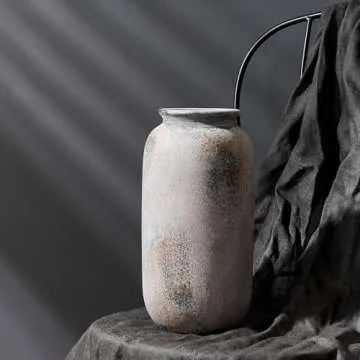 Vaseking 11.5 Inch Ceramic Vintage Farmhouse Vase