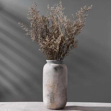 Vaseking 11.5 Inch Ceramic Vintage Farmhouse Vase