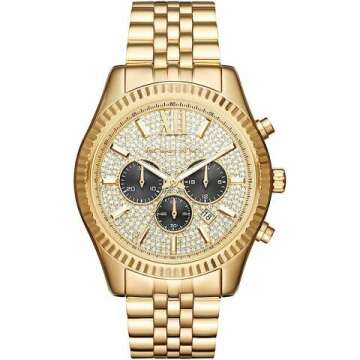 Michael Kors Lexington Stainless Steel Chronograph Watch