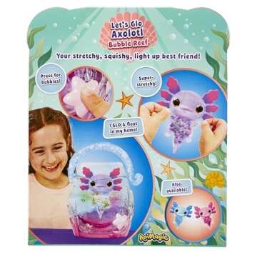 Goliath Animagic Let's Glo Axolotl Bubble Reef Toy