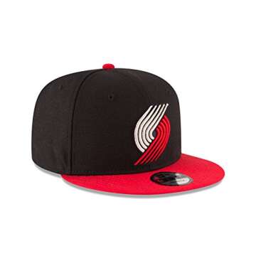 NBA Portland Trail Blazers Adult Men NBA 9Fifty 2Tone Snapback Cap,OSFA,Black