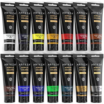 Quality ARTEZA Acrylic Paint Set of 14 Colors