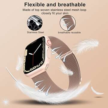 MARGE PLUS Compatible with Apple Watch Band Series 10, Ultra 2, SE, Ultra 9 8 7 6 5 4 Women and Men,...