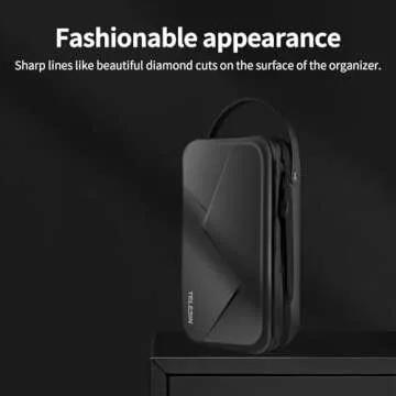 TELESIN Large Carry Case Carrying Travel Bag for GoPro Max Hero 13 12 11 10 9 8 7 6 5 DJI Action 3 4 5 Osmo Pocket 3 Insta360 X3 Go3 Ace Pro Battery Charger Strap Mount Accessories
