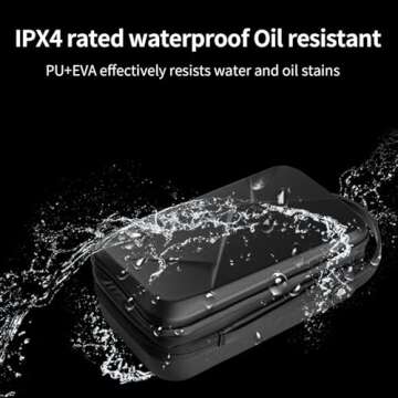 TELESIN Large Carry Case Carrying Travel Bag for GoPro Max Hero 13 12 11 10 9 8 7 6 5 DJI Action 3 4 5 Osmo Pocket 3 Insta360 X3 Go3 Ace Pro Battery Charger Strap Mount Accessories