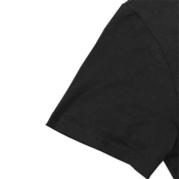 ROSEPARK Women Funny T Shirt Graphic Teen Girl Tee Black Large