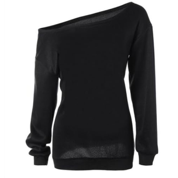 Dutebare Off Shoulder Sweatshirt for Stylish Comfort
