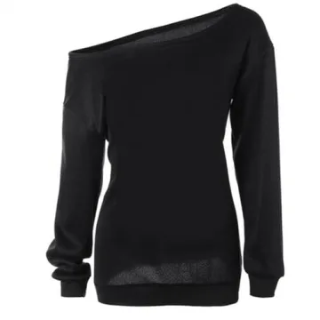 Dutebare Off Shoulder Sweatshirt for Stylish Comfort