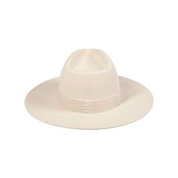 Lack of Color Women's Benson Tri Beige Tall Triangle Crown Fedora