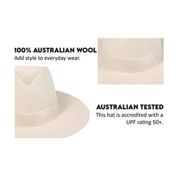 Lack of Color Benson Tri Fedora in Beige for Women