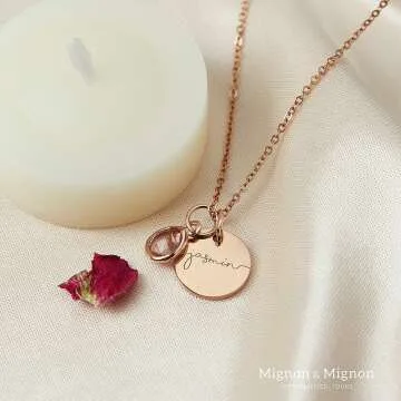 Custom Birthstone Name Necklace for Women - Unique Gift