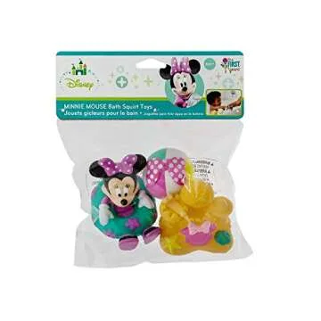 The First Years Disney Minnie Mouse Squirties Baby Bath Toys - 3 Count - Fun for Bath and Pool