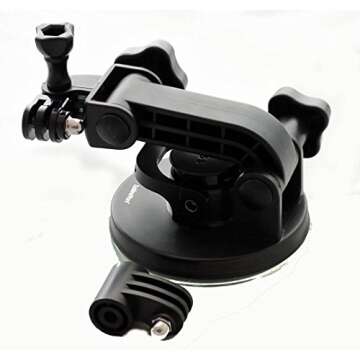 SublimeWare Suction Cup for Gopro Mount Car Windshield Window Vehicle Boat Camera Holder for Gopro Suction Cup Mount - for GoPro Hero 10 Hero 9 Black Max 360 Hero 8 Black Hero 7 Hero 6 HD