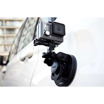 SublimeWare Suction Cup for Gopro Mount Car Windshield Window Vehicle Boat Camera Holder for Gopro Suction Cup Mount - for GoPro Hero 10 Hero 9 Black Max 360 Hero 8 Black Hero 7 Hero 6 HD