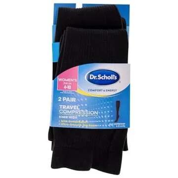 Dr. Scholl's Women's Compression Knee High Socks - Travel Comfort