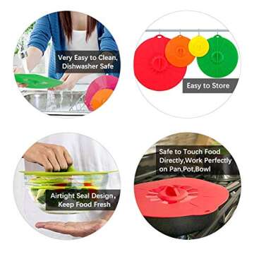 Silicone Food Covers - Eco-Friendly & Easy to Use