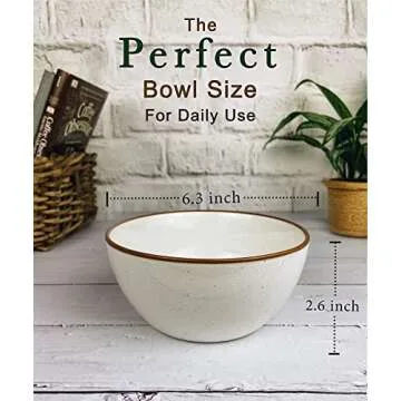 Mora Ceramic Dinner Plates, Salad Plates, Cereal Bowls Bundle. Microwave, Oven and Dishwasher Safe, Scratch Resistant, Modern Dinnerware - Vanilla White