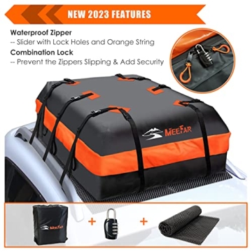 MeeFar XBEEK Roof Bag - Waterproof Cargo Carrier for All Cars