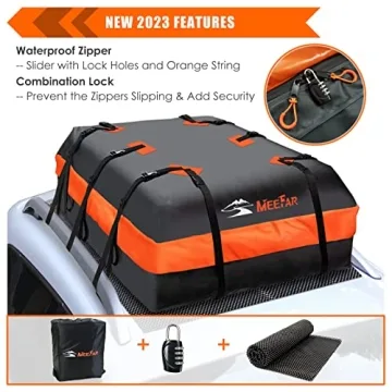 MeeFar XBEEK Roof Bag - Waterproof Cargo Carrier for All Cars