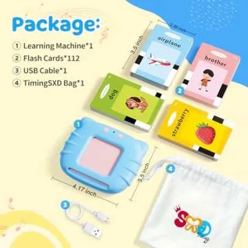 TimingSXD Toddler Toys for Ages 2-4,Pocket Speech for Toddlers,Autism Sensory Toys for Autistic Children,224 Sight Words Talking Flash Cards Gifts for 1 2 3 4 5 Year Old