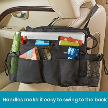 High Road SwingAway Car Organization Solution for Essentials with Cup Holder