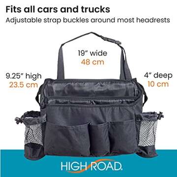 High Road SwingAway Car Organizer with Cup Holders