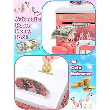 Electronic Piggy Bank for Kids Fun Savings Education