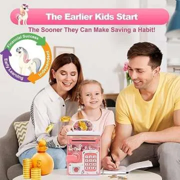 Electronic Piggy Bank for Kids Fun Savings Education