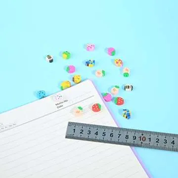 300 Pieces Mini Animal Fruit Collection Erasers for Kids, Bulk Small Pencil Erasers for Classroom Homework Rewards, Party Favors, Gift Filling
