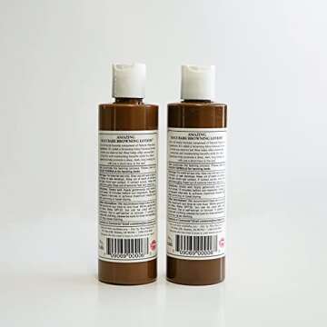 Maui Babe Browning Lotion 8oz (2 Pack) with Ecoholid Cosmetic Bag – Suntan Lotion for Outdoor or Indoor Tanning Bed