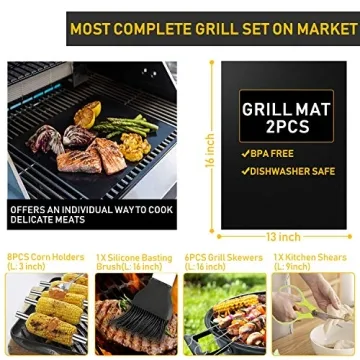 34-Piece BBQ Grill Accessories Set for Perfect Grilling