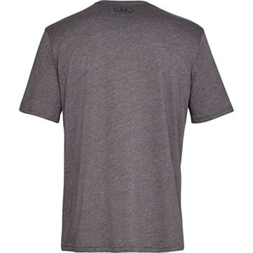 Under Armour Men's Sportstyle Left Chest Short-Sleeve T-Shirt , Charcoal Medium Heat (019)/Black , Medium